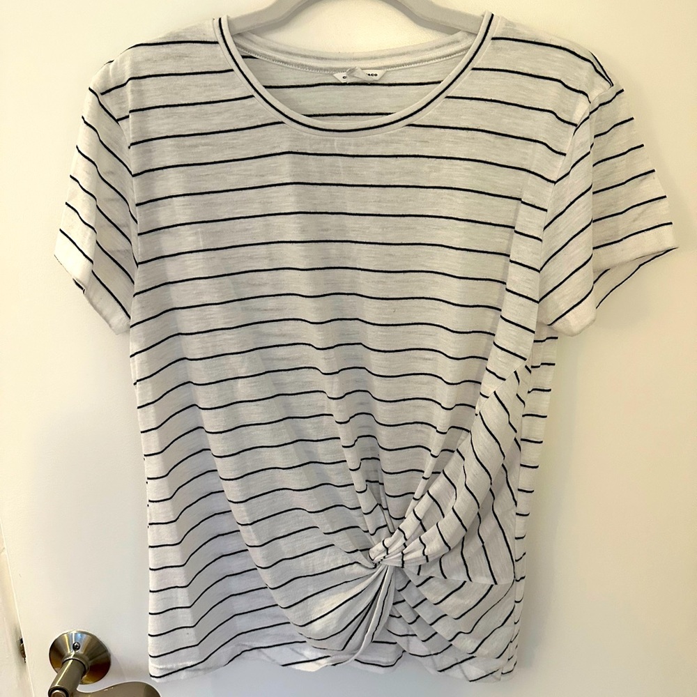 Club Monaco Striped Tee Shirt